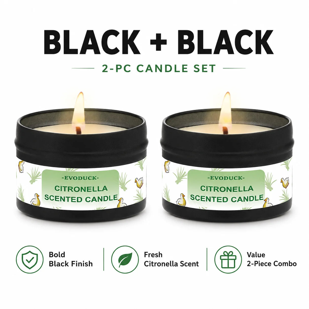 Citronella Candle Outdoor, Fresh Lemongrass Scented Candle for Backyard Patio Garden BBQ Picnic Camping Summer Party Home Decor