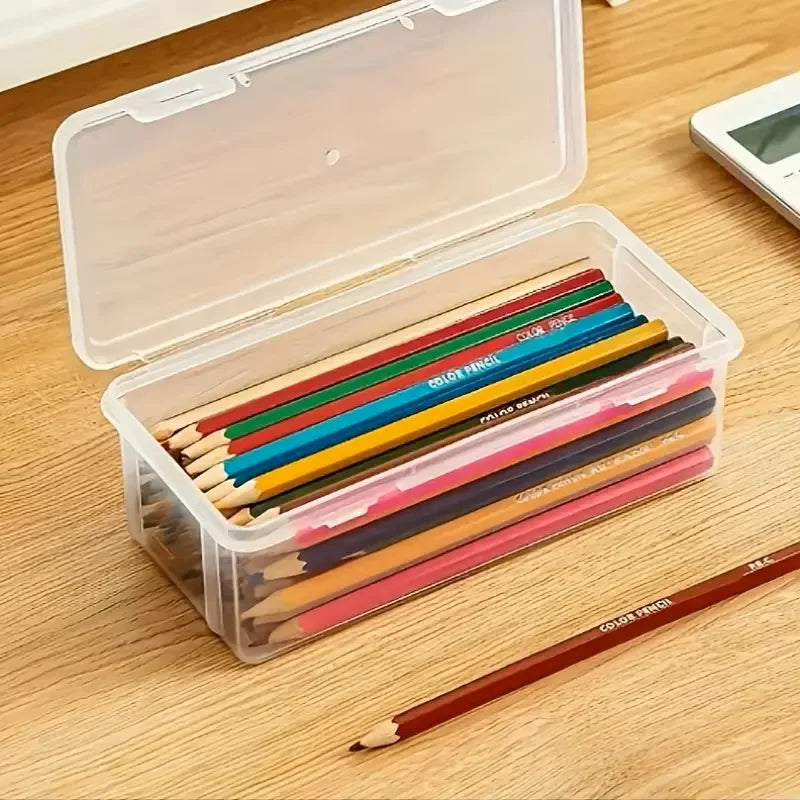 4-pack large-sized transparent PP storage boxes with lids, dustproof, moisture-proof, sturdy, and durable, ideal for organizing