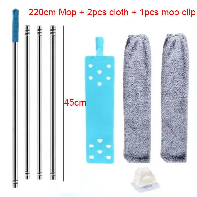 Telescopic Long Handle Broom For Home Blinds Dust Microfiber Brushes To Install Easy To Use Household Cleaning Tools
