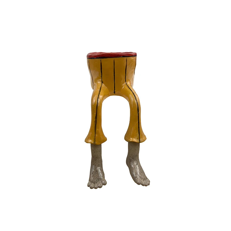 1 Pcs Funny Dangling Legs Ceramic Planter Pot home and shelf Decor