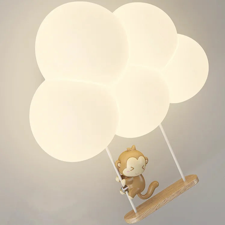 JIANKEXING New Cloud Wall Lamps Cream Style Cartoon Bedroom Bedhead Eye Protection Study Children's Room Warm Lighting Fixtures