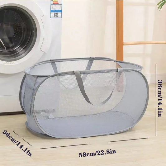 New Foldable Laundry Basket, Large Capacity Storage Laundry Basket, Bathroom Storage Basket. Laundry Hamper, Washing Basket Bathroom Organizer, Basket, Storage Basket, Foldable Laundry Basket