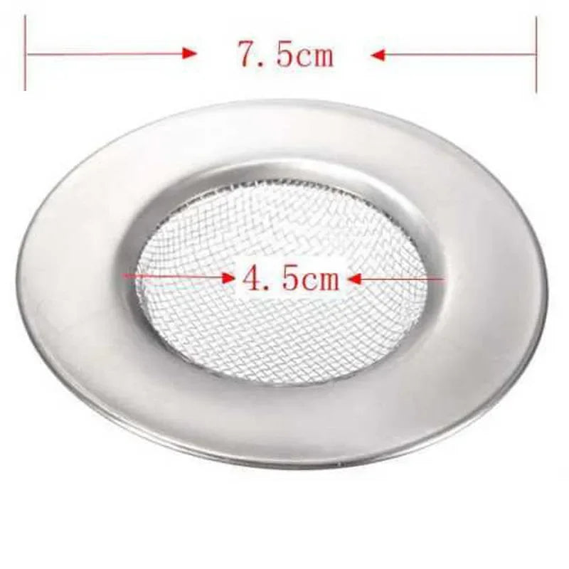 Stainless Steel Bathtub Hair Catcher Stopper Shower Drain Hole Filter Trap Kitchen Metal Sink Strainer Floor Drain