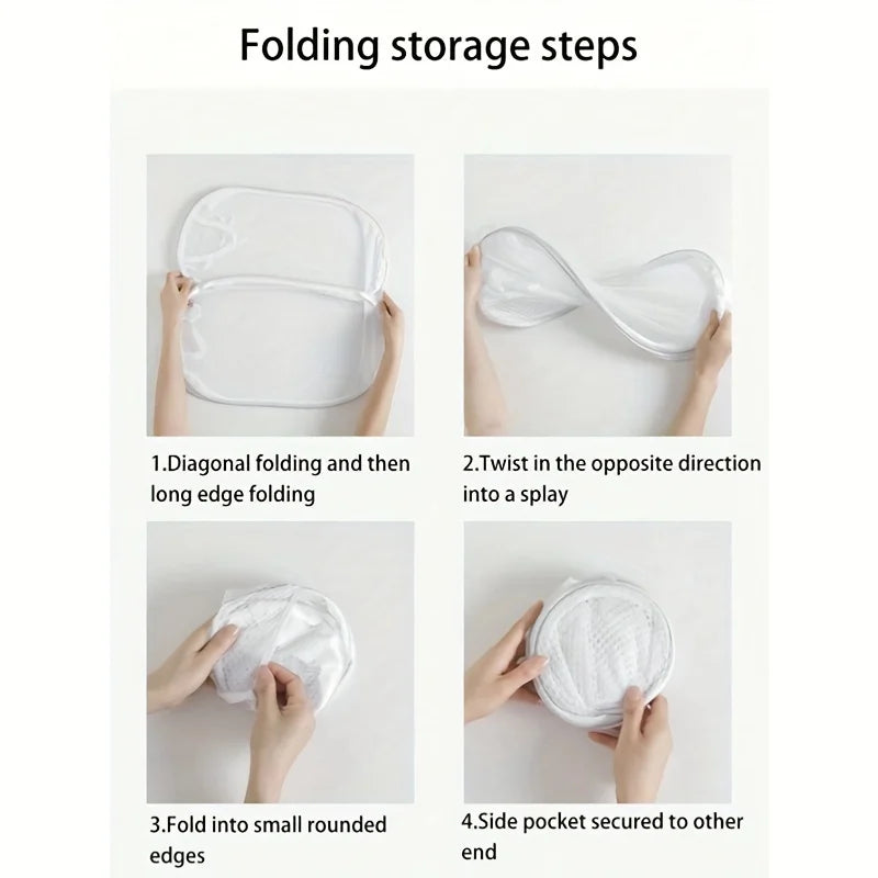 Collapsible Pop-up Mesh Laundry Basket Portable Clothes Hamper for Easy Washing and Storage of Dirty Clothes Socks Toys Sundries