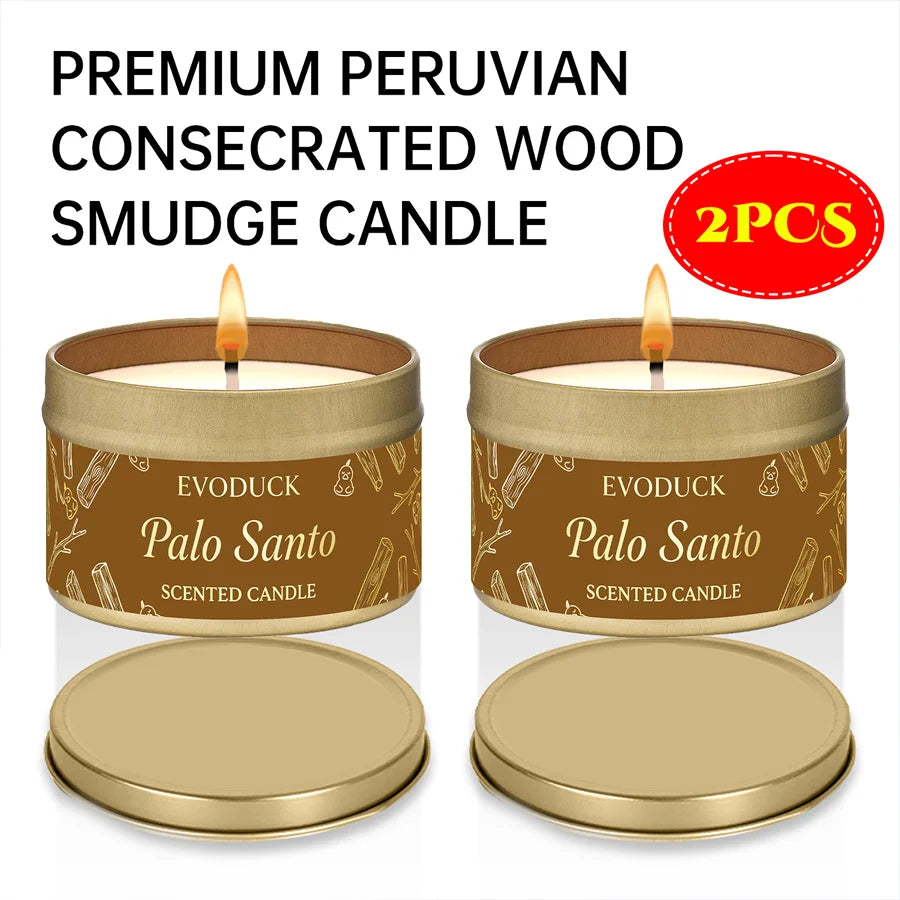 Palo Santo Scented Candles Premium Palo Santo Purify Elevate Energy Cleansing  Candle for Meditation Winter Gifts Gift For Woman