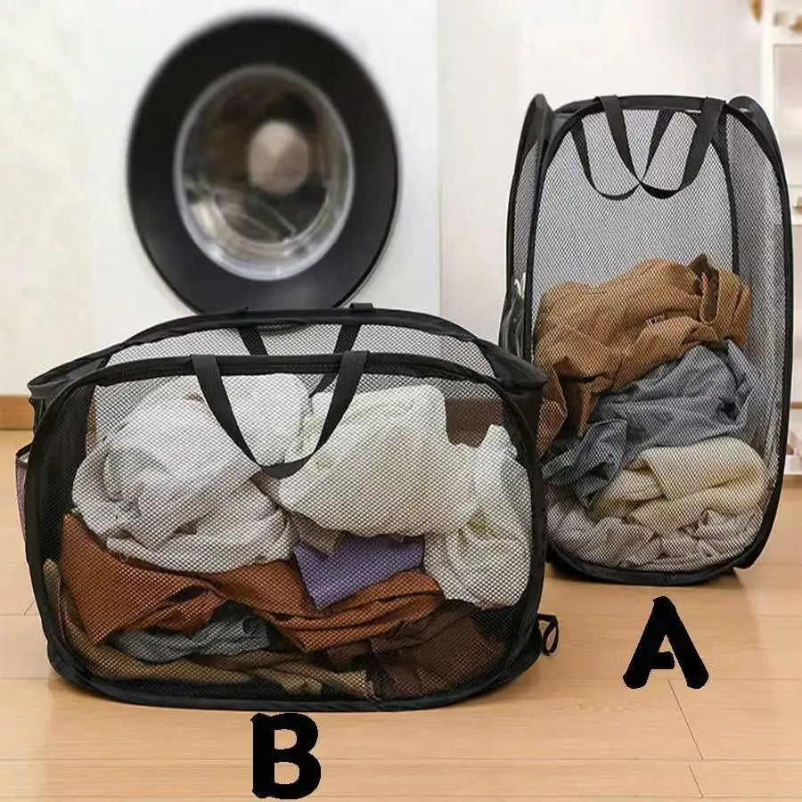 New Foldable Laundry Basket, Large Capacity Storage Laundry Basket, Bathroom Storage Basket. Laundry Hamper, Washing Basket Bathroom Organizer, Basket, Storage Basket, Foldable Laundry Basket