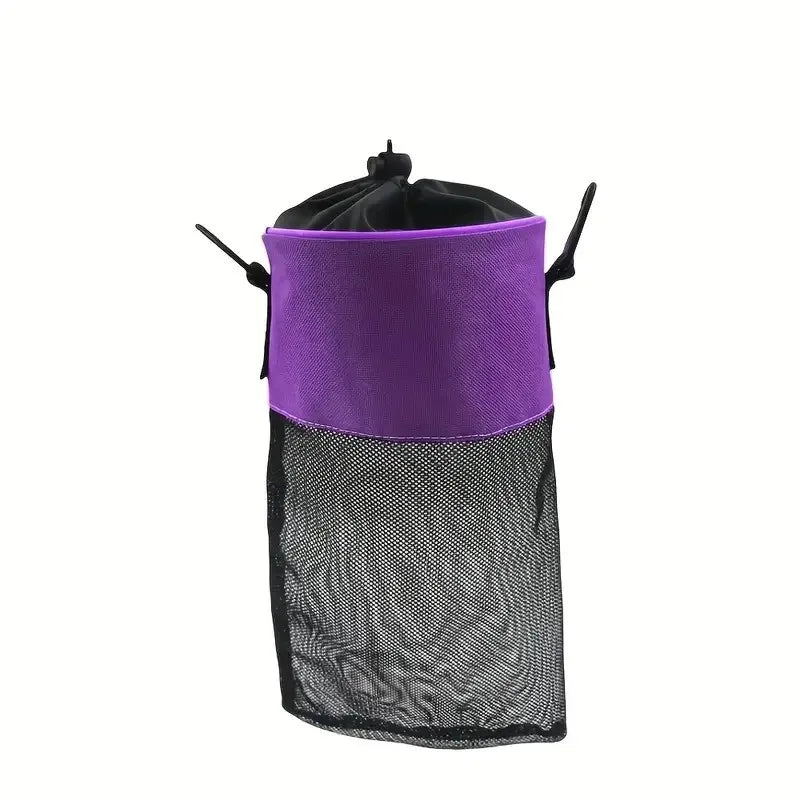 Clothespin Storage Bag Hanging Grid Clothespin Storage Bag Outdoor Drawstring Clothespin Organization Bag Household Supplies