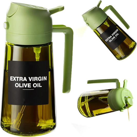 470 ML Oil Sprayer for Cooking, 2-in-1