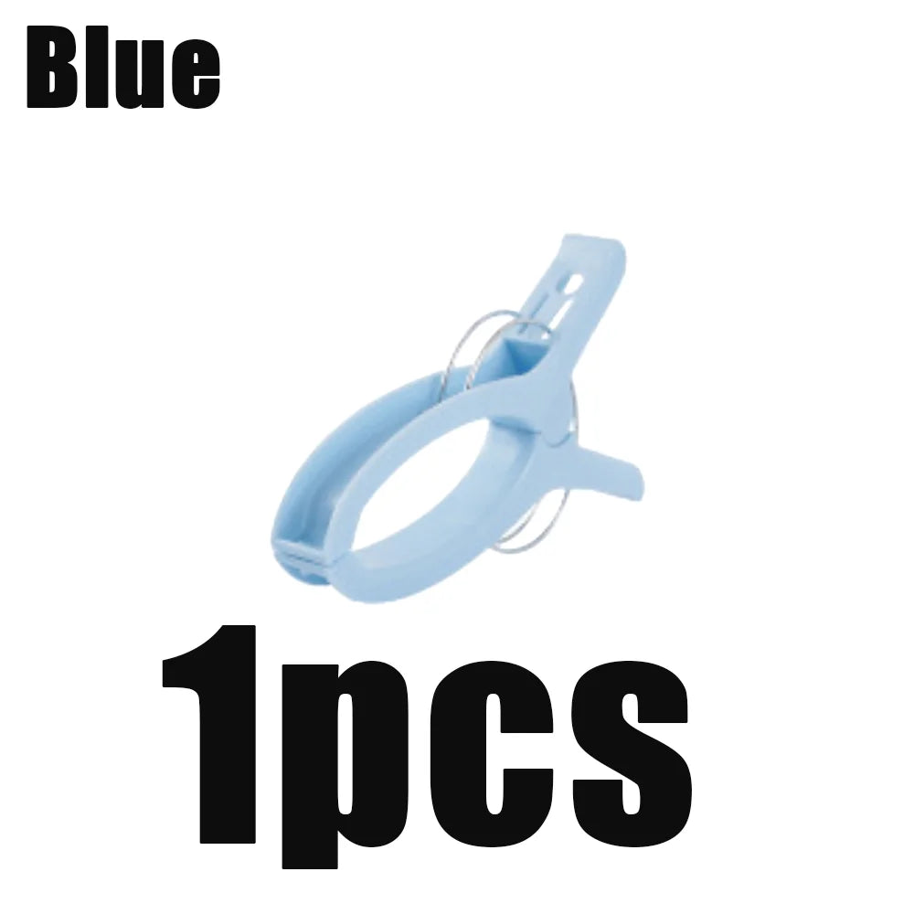 1-4Pcs Large Beach Towel Clips Plastic Reusable Non-Slip Fixed Laundry Sunbed Lounger Clothes Pegs Home Bathroom Organization