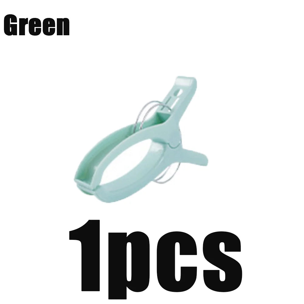 1-4Pcs Large Beach Towel Clips Plastic Reusable Non-Slip Fixed Laundry Sunbed Lounger Clothes Pegs Home Bathroom Organization