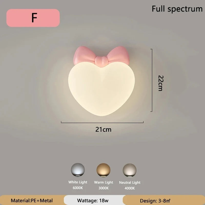 JIANKEXING New Cloud Wall Lamps Cream Style Cartoon Bedroom Bedhead Eye Protection Study Children's Room Warm Lighting Fixtures